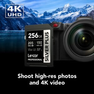 Memoria Lexar 256GB SILVER PLUS SDXC UHS-I – Memoria rápida y confiable